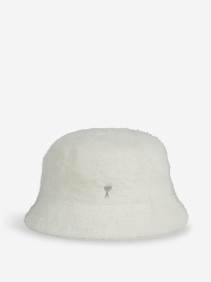 ami paris angora bucket hat