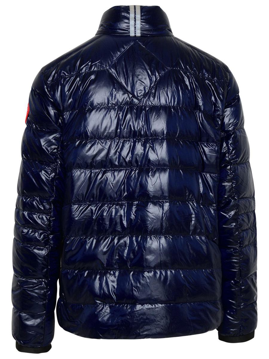 canada goose navy nylon crofton puffer jacket