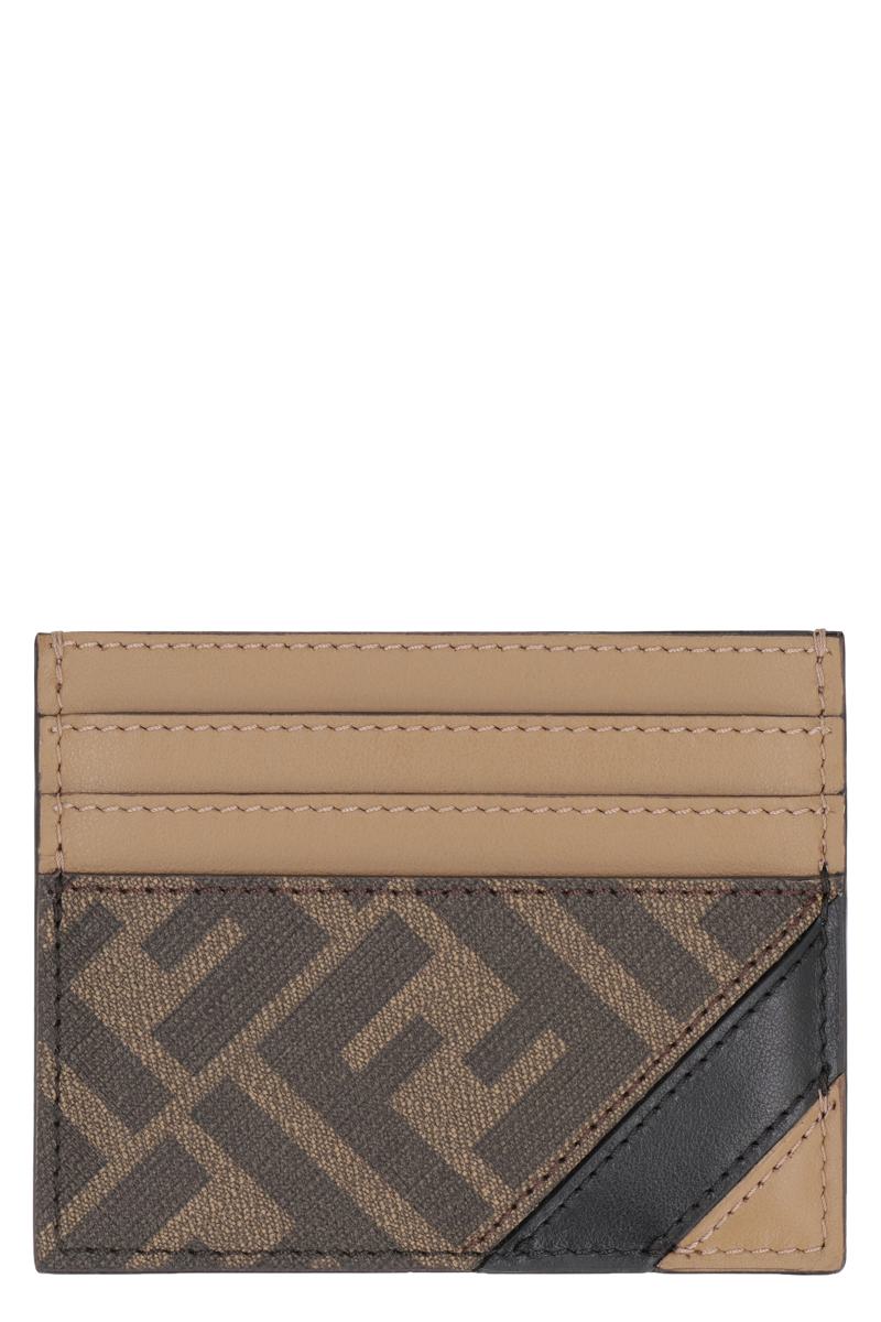 fendi coated canvas card holder