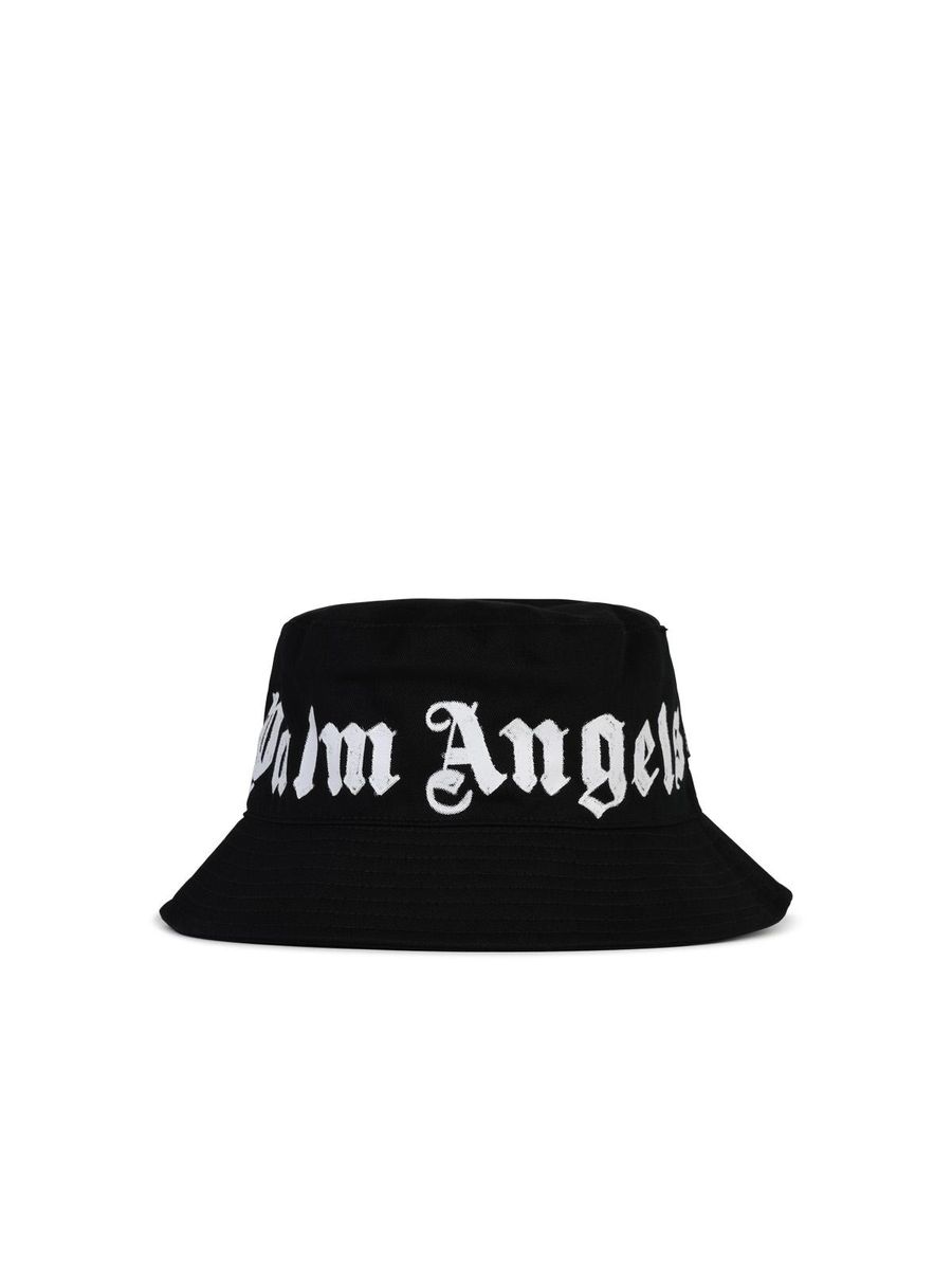 palm angels logo bucket hat