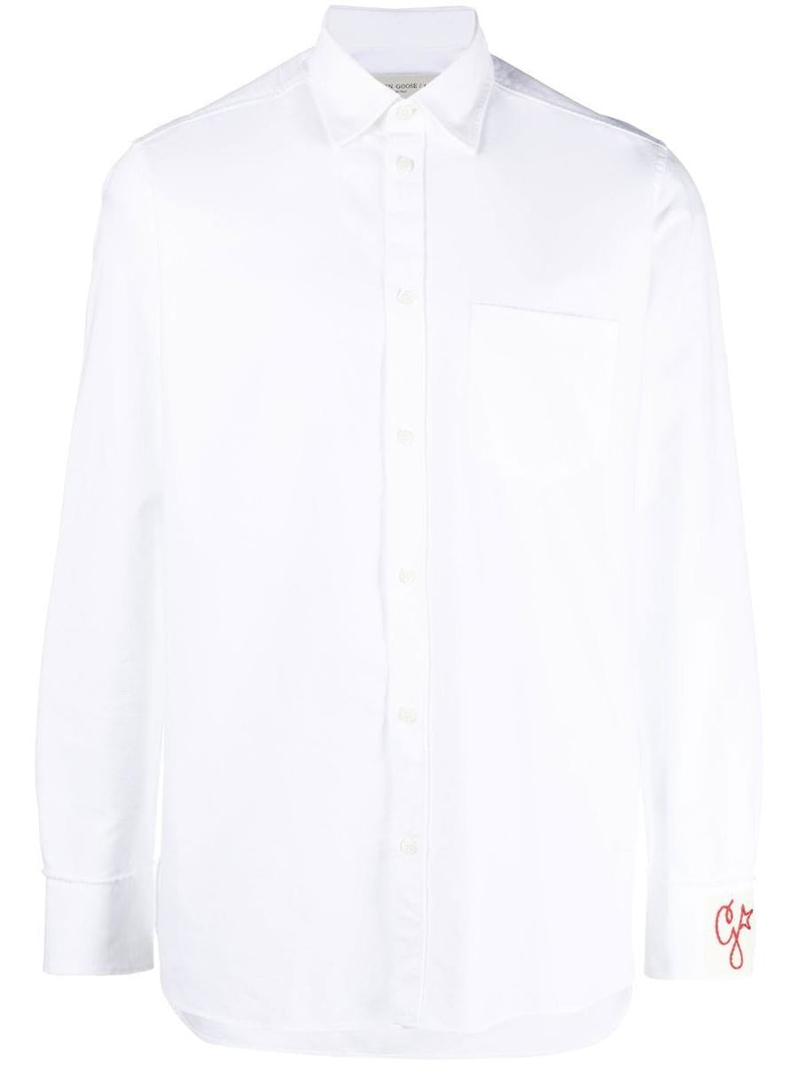 golden goose shirt regular compact cotton oxford clothing