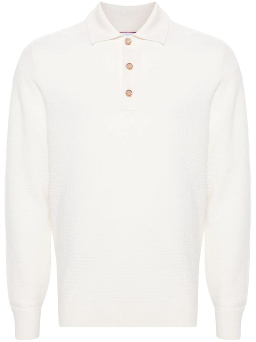 brunello cucinelli cashmere polo sweater