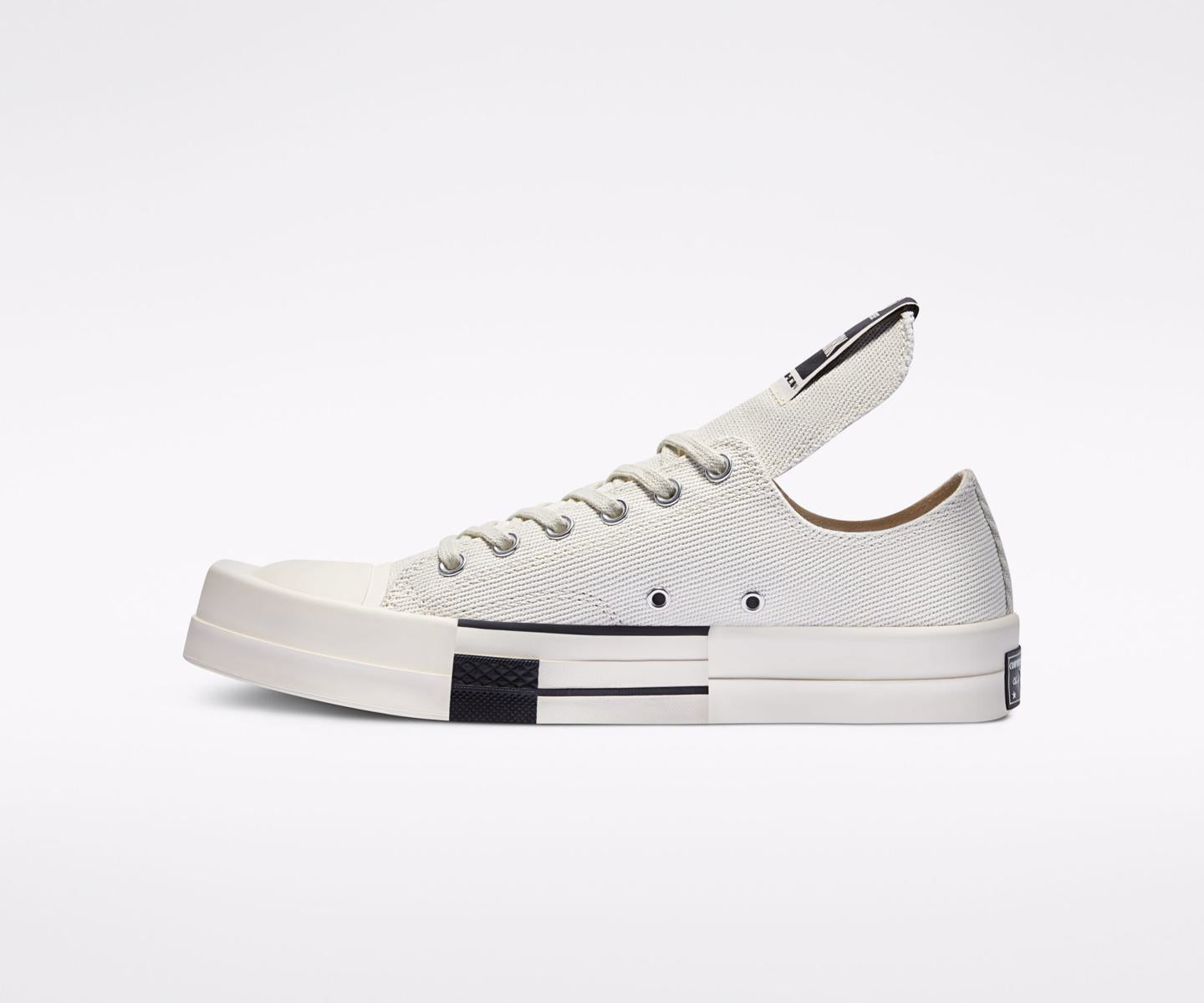 rick owens converse x drkshdw squared toe shoes