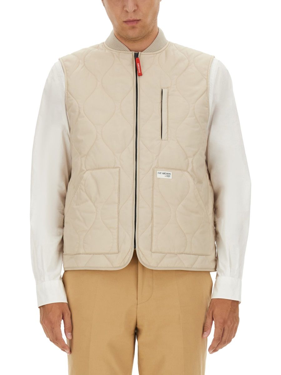 fay quilted vest