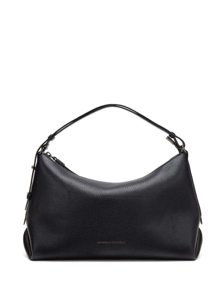 brunello cucinelli hobo leather bag