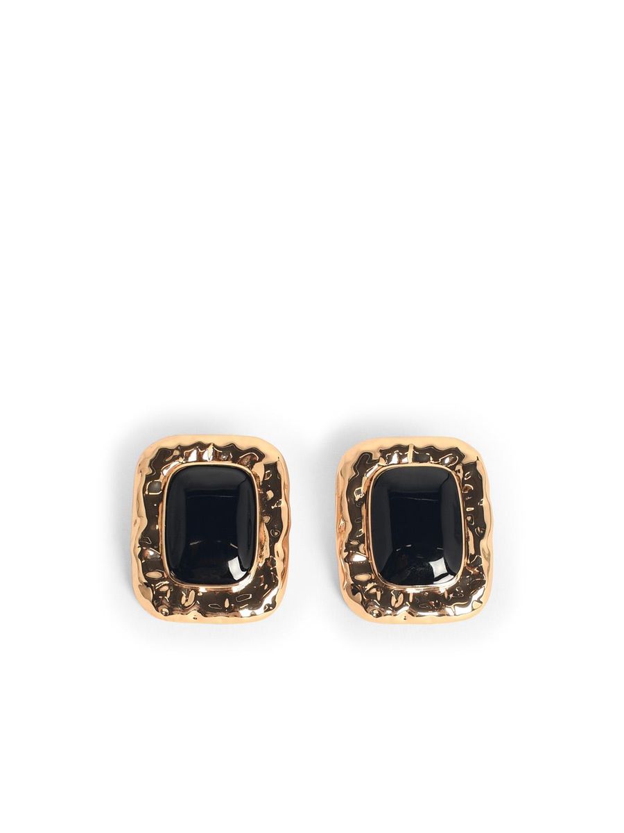 self-portrait mottled' gold-plated brass earrings