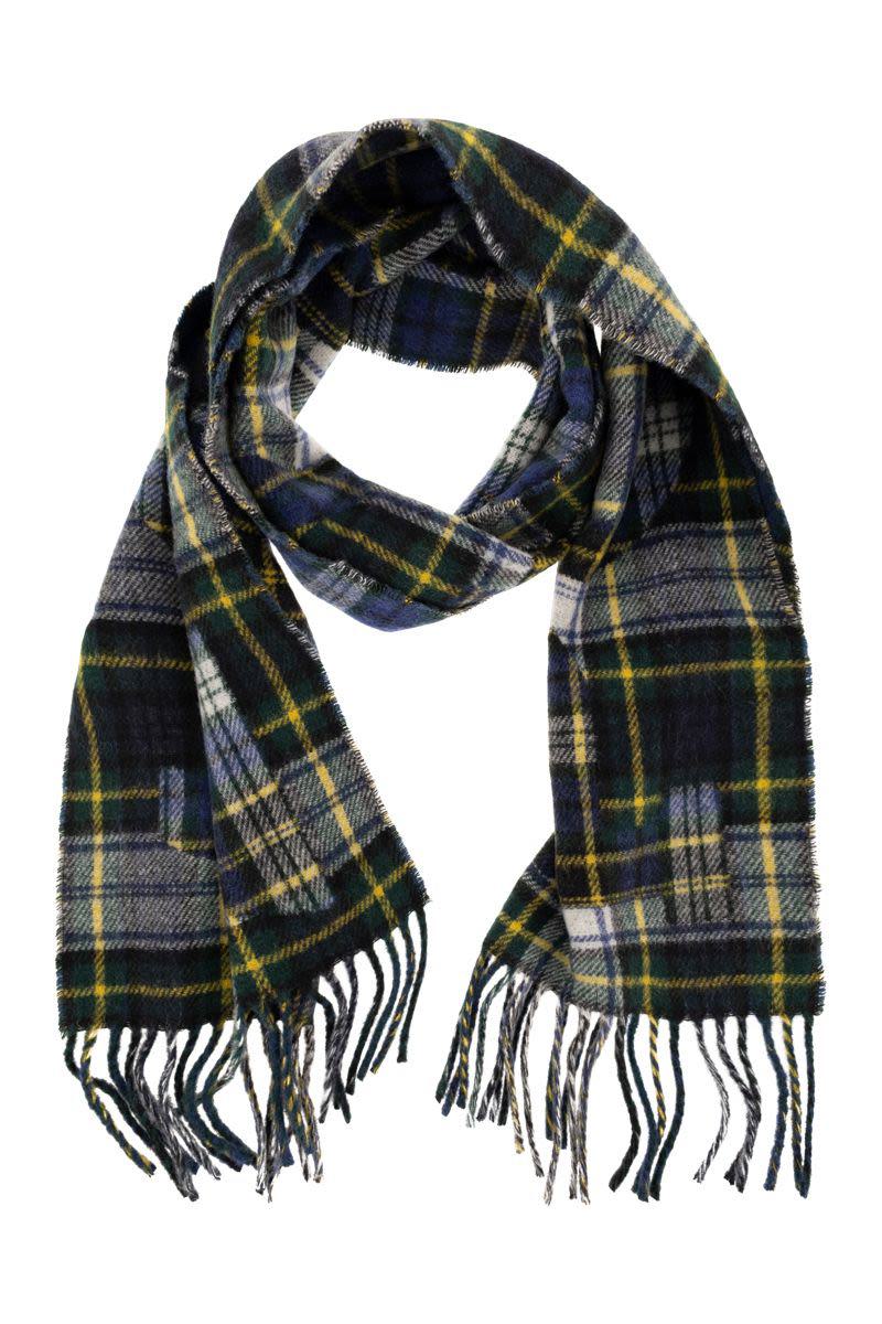 polo ralph lauren wool blend check scarf