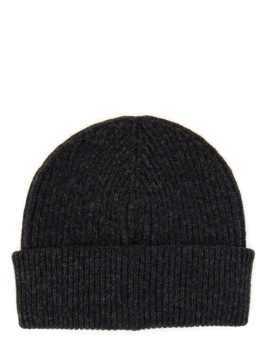 ganni cappello beanie con logo