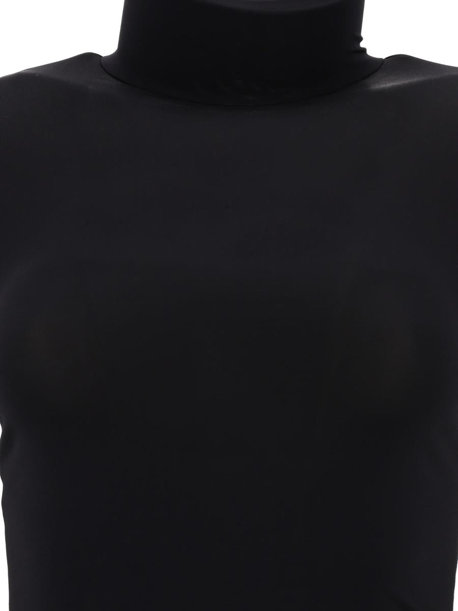 nensi dojaka high neck top with godet cuffs