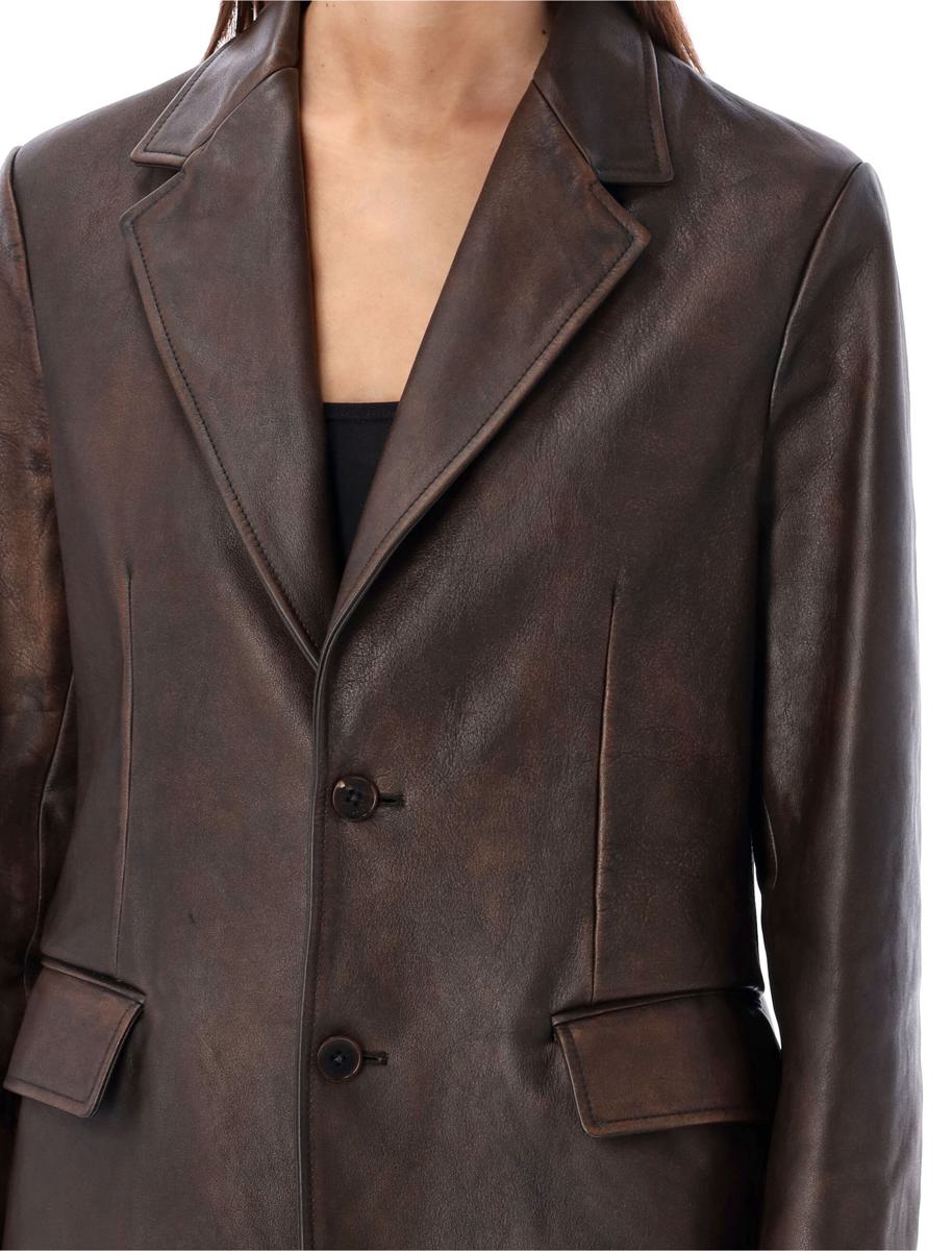 ralph lauren leather blazer