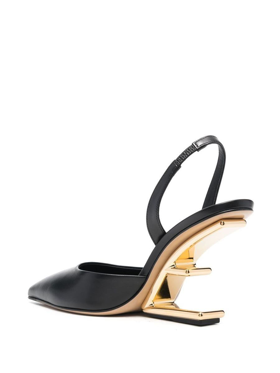 fendi fendi first leather slingback pumps