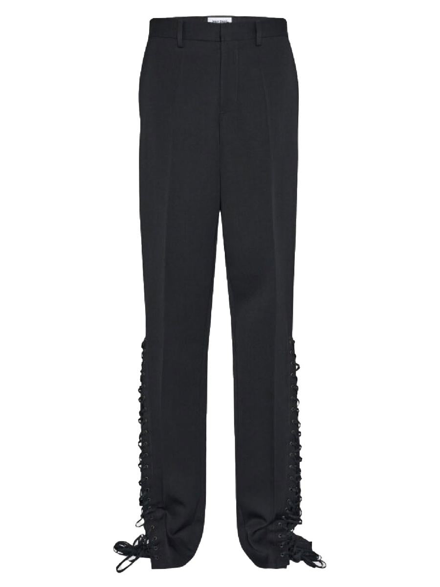 jean paul gaultier wool tailored trousers