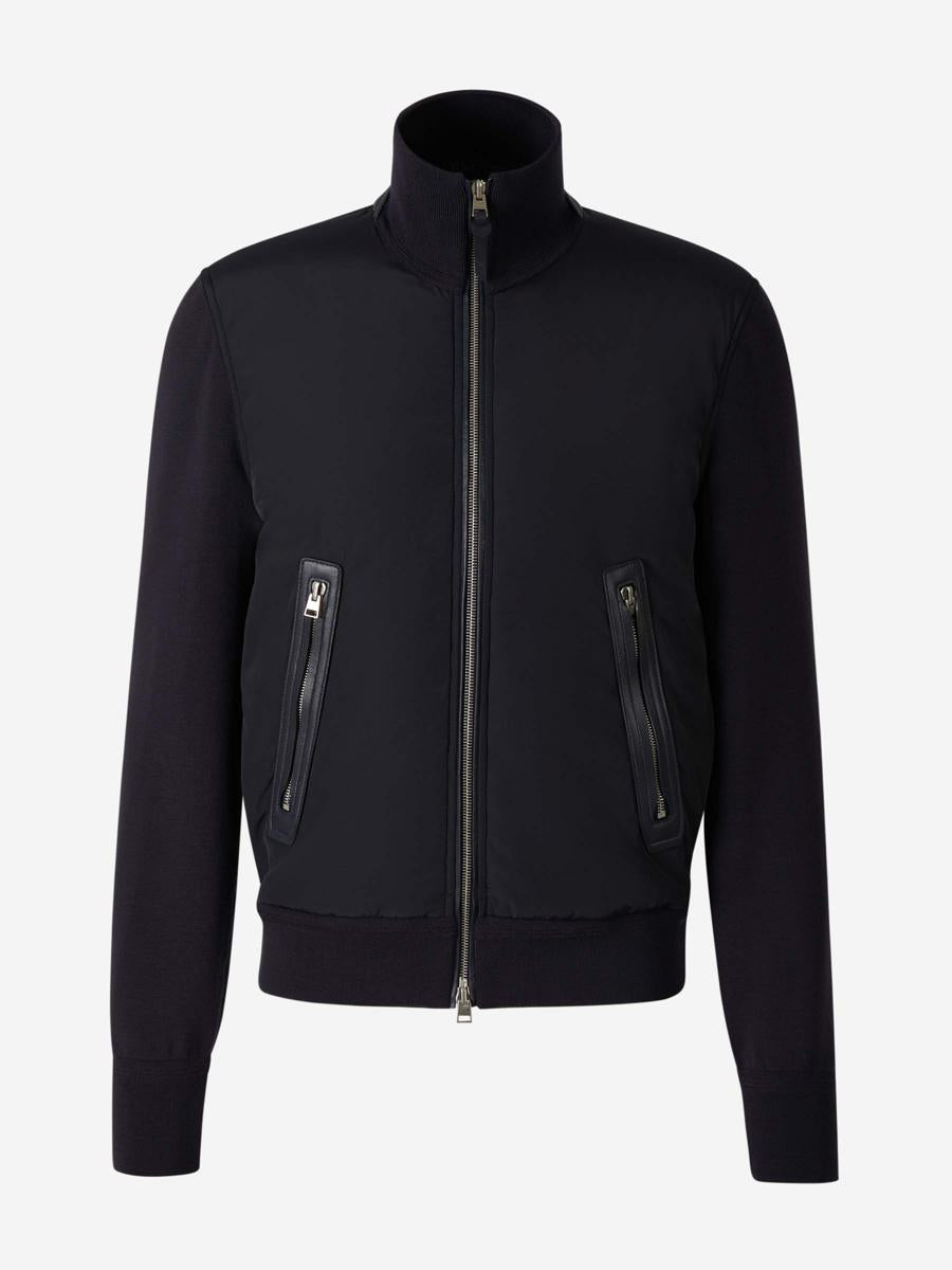 tom ford wool zip cardigan