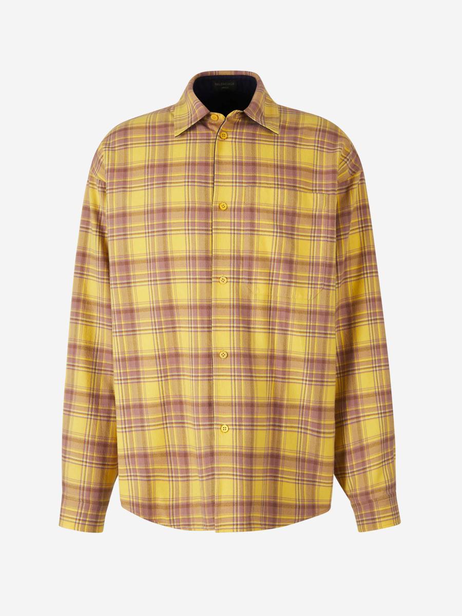 Balenciaga BALENCIAGA CHECKERED REVERSIBLE OVERSHIRT – Baltini