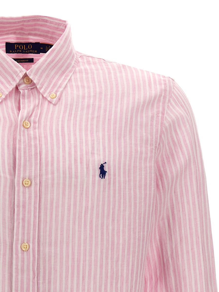 polo ralph lauren striped linen shirt