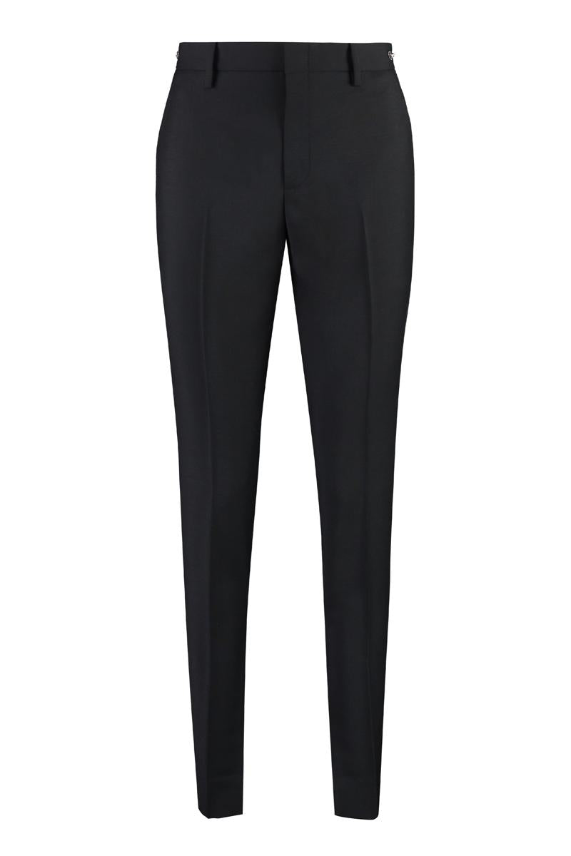 gucci wool blend trousers