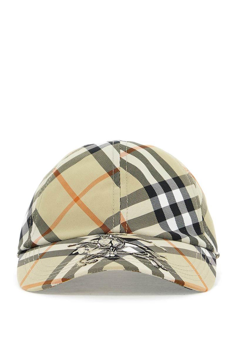 ered  checkered baseball cap