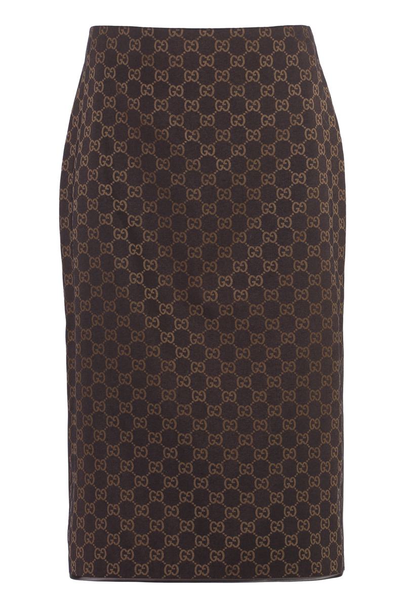 gucci viscose skirt