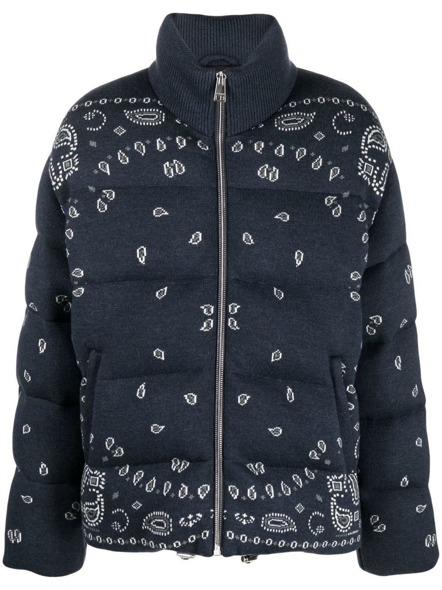 alanui bandana jacquard puffer jacket