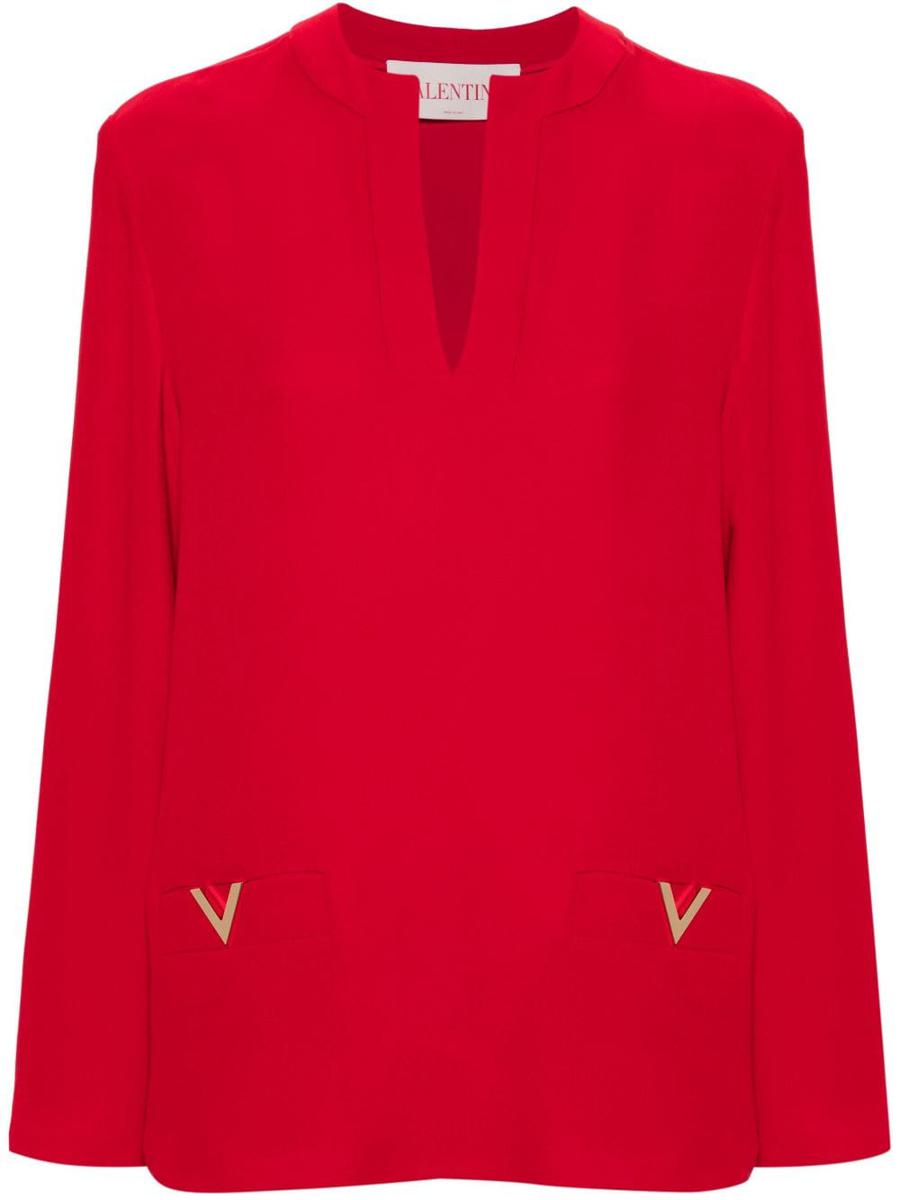 valentino garavani vlogo silk blouse