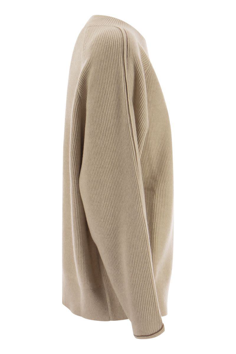 brunello cucinelli cashmere sweater with monile