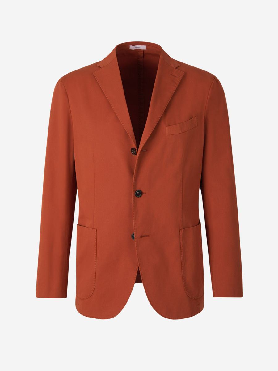 boglioli plain cotton blazer