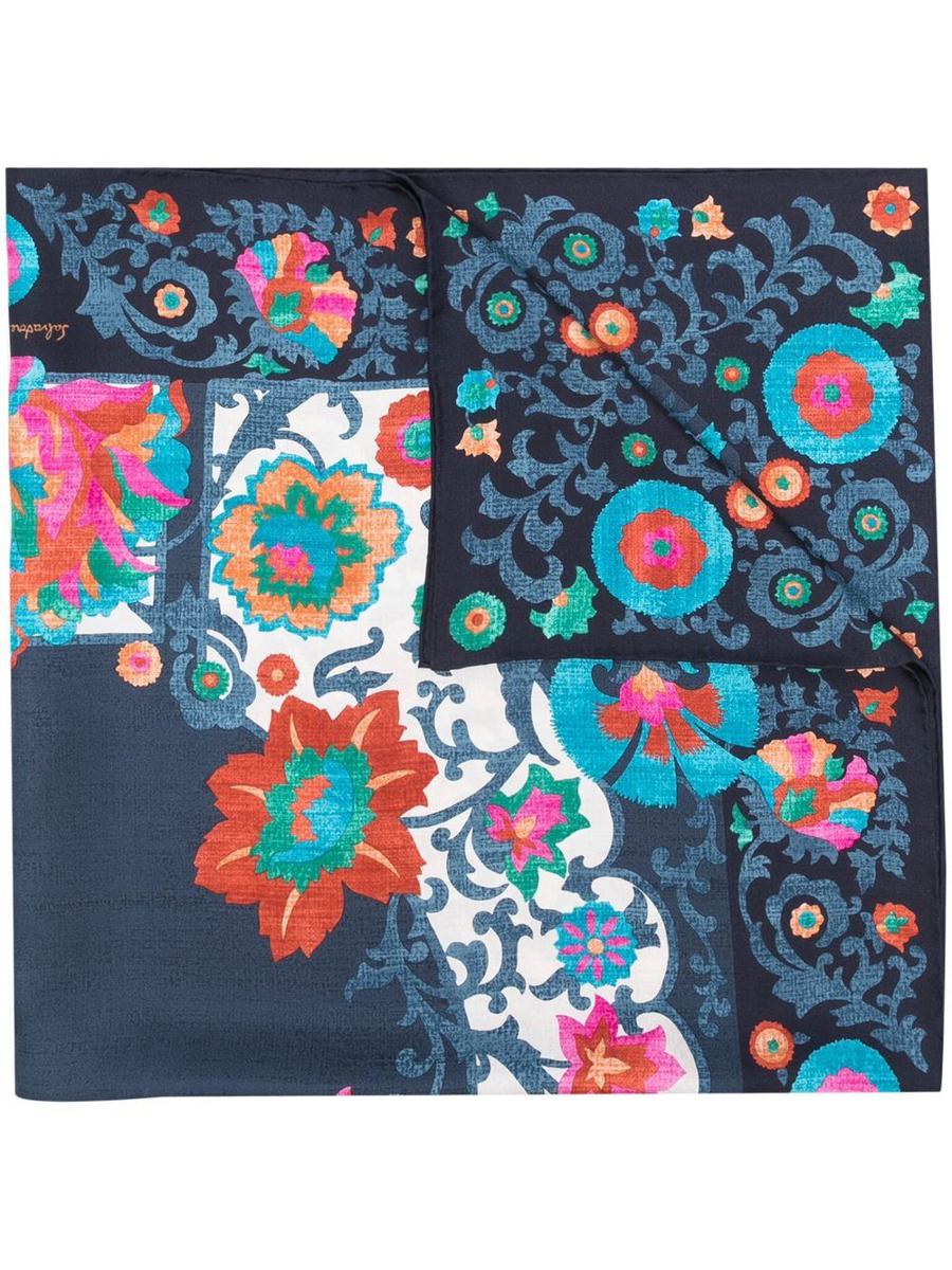 salvatore ferragamo printed silk foulard