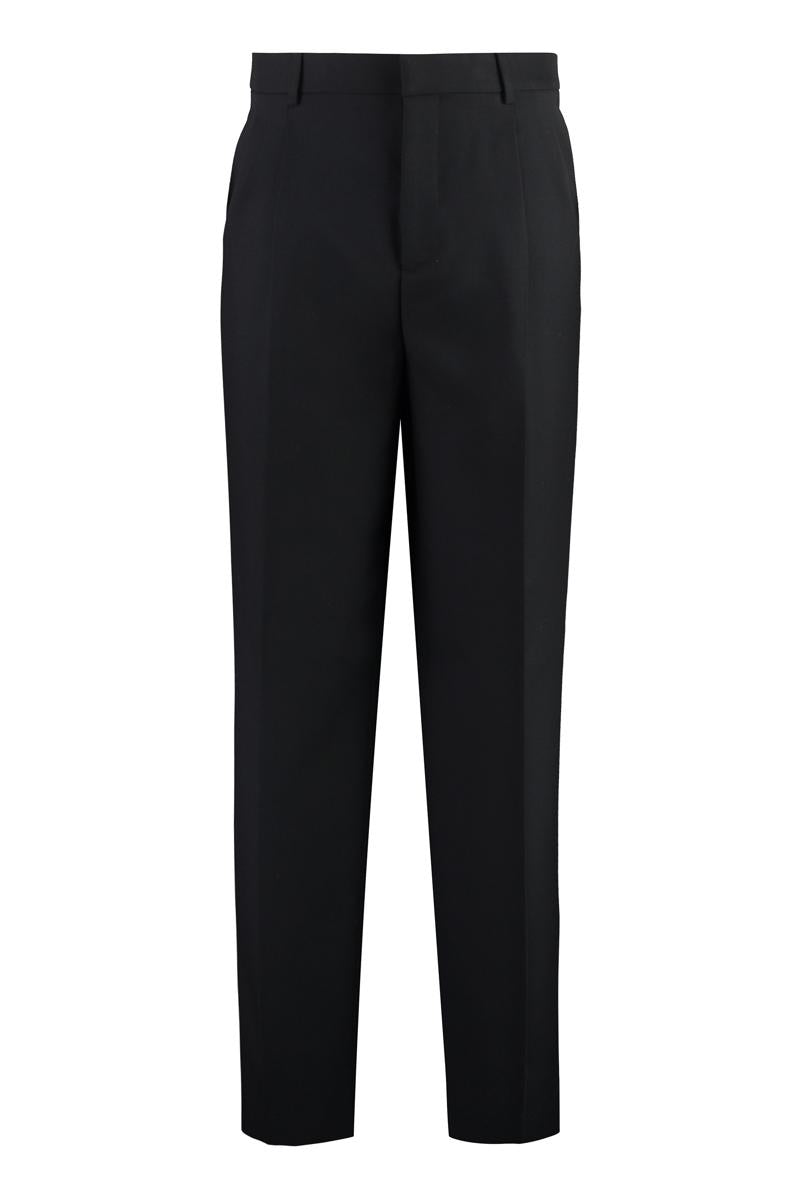 versace virgin wool trousers