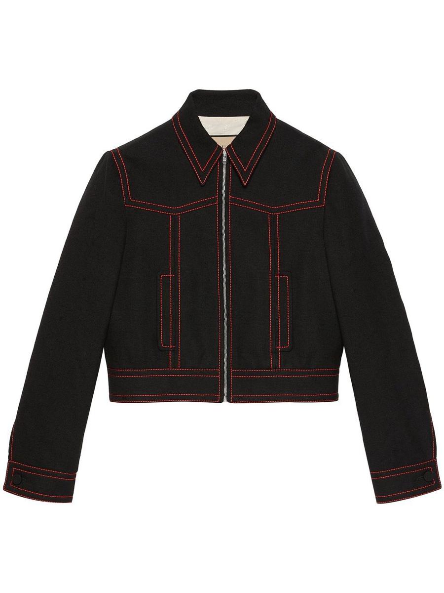 gucci zip-up bomber jacket