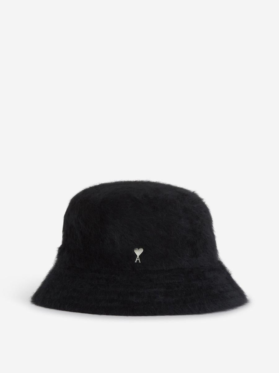 ami paris angora bucket hat