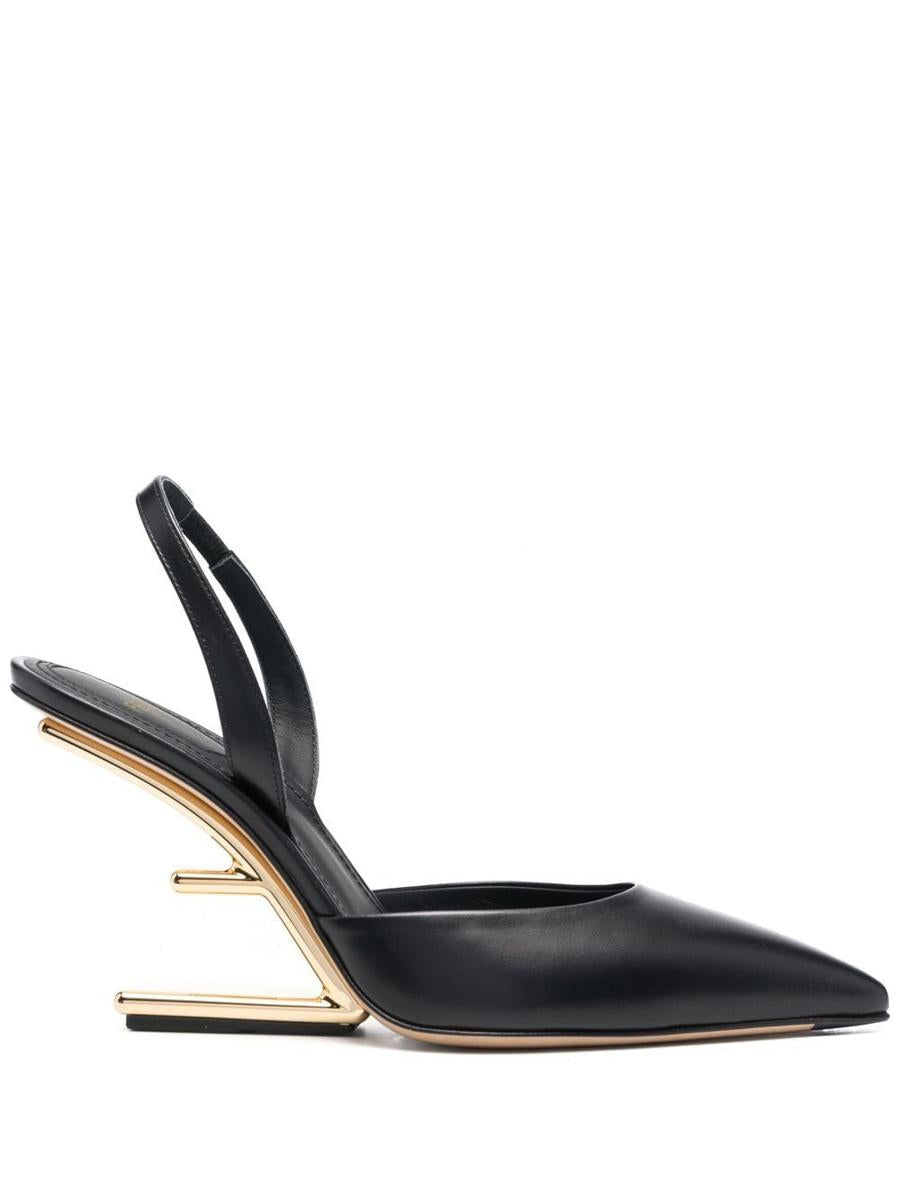 fendi fendi first leather slingback pumps