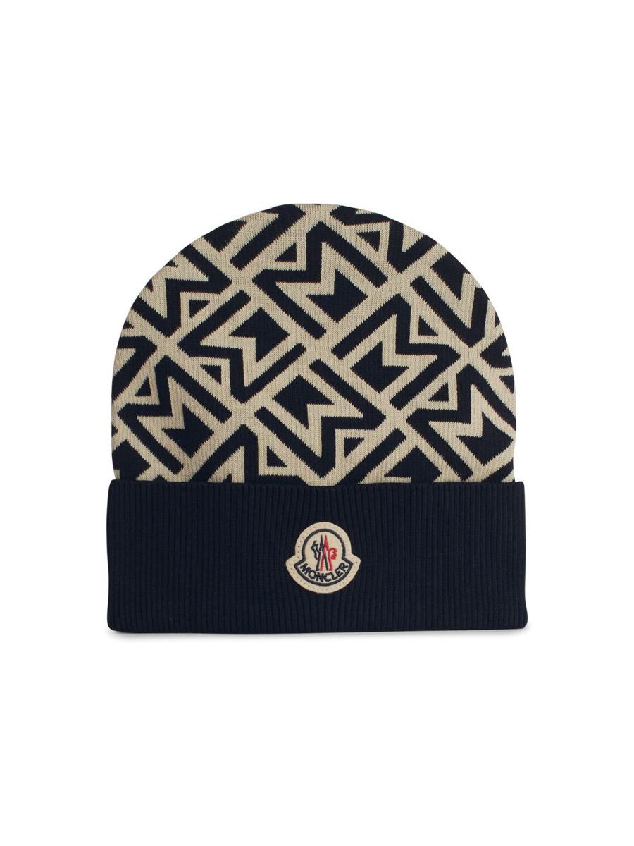 moncler black cotton beanie