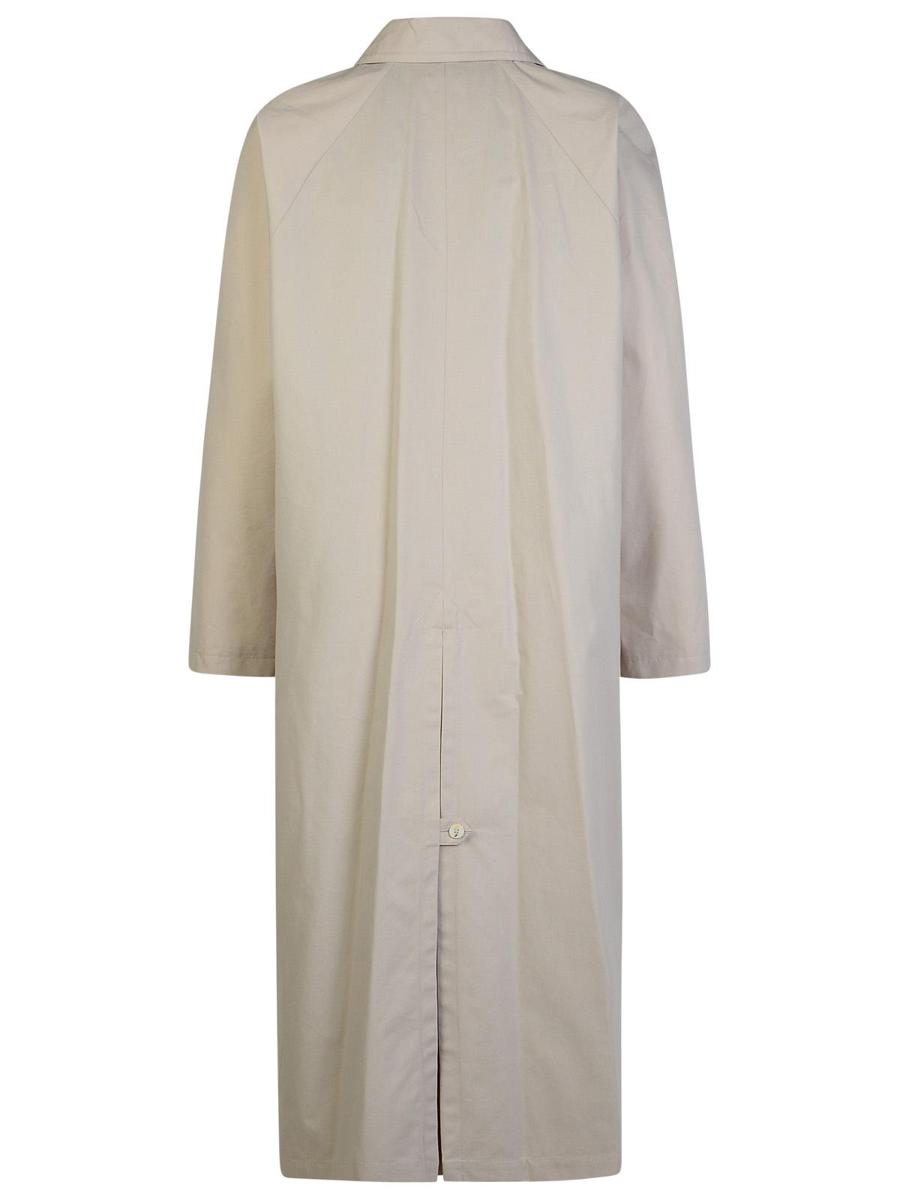 a.p.c. 'gaia' ivory cotton trench coat