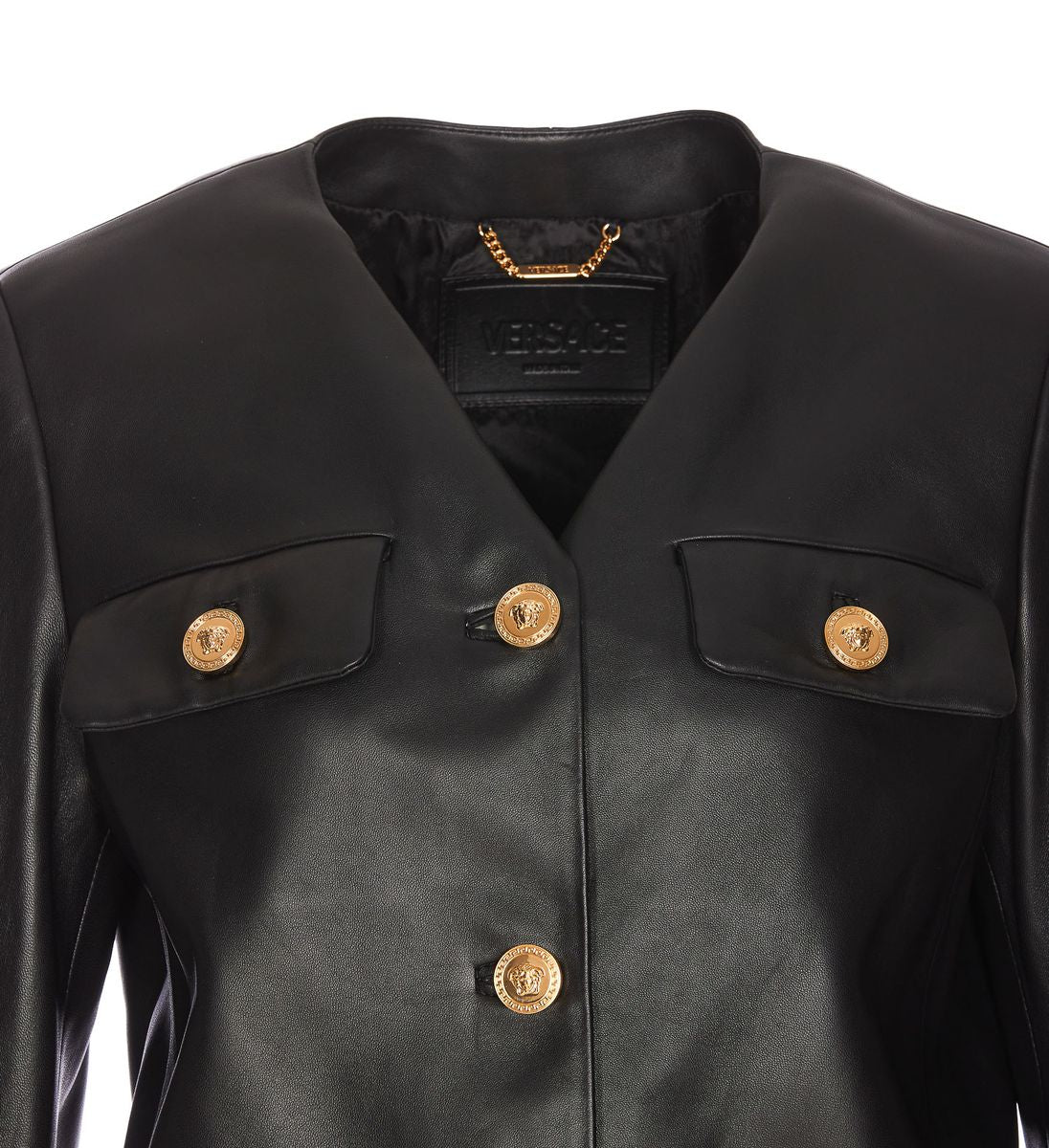 versace leather jackets