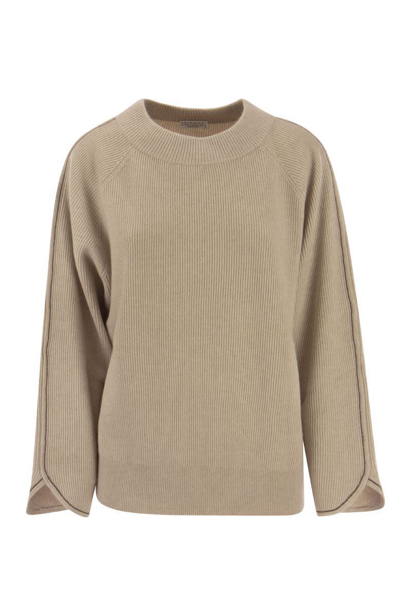 brunello cucinelli cashmere sweater with monile