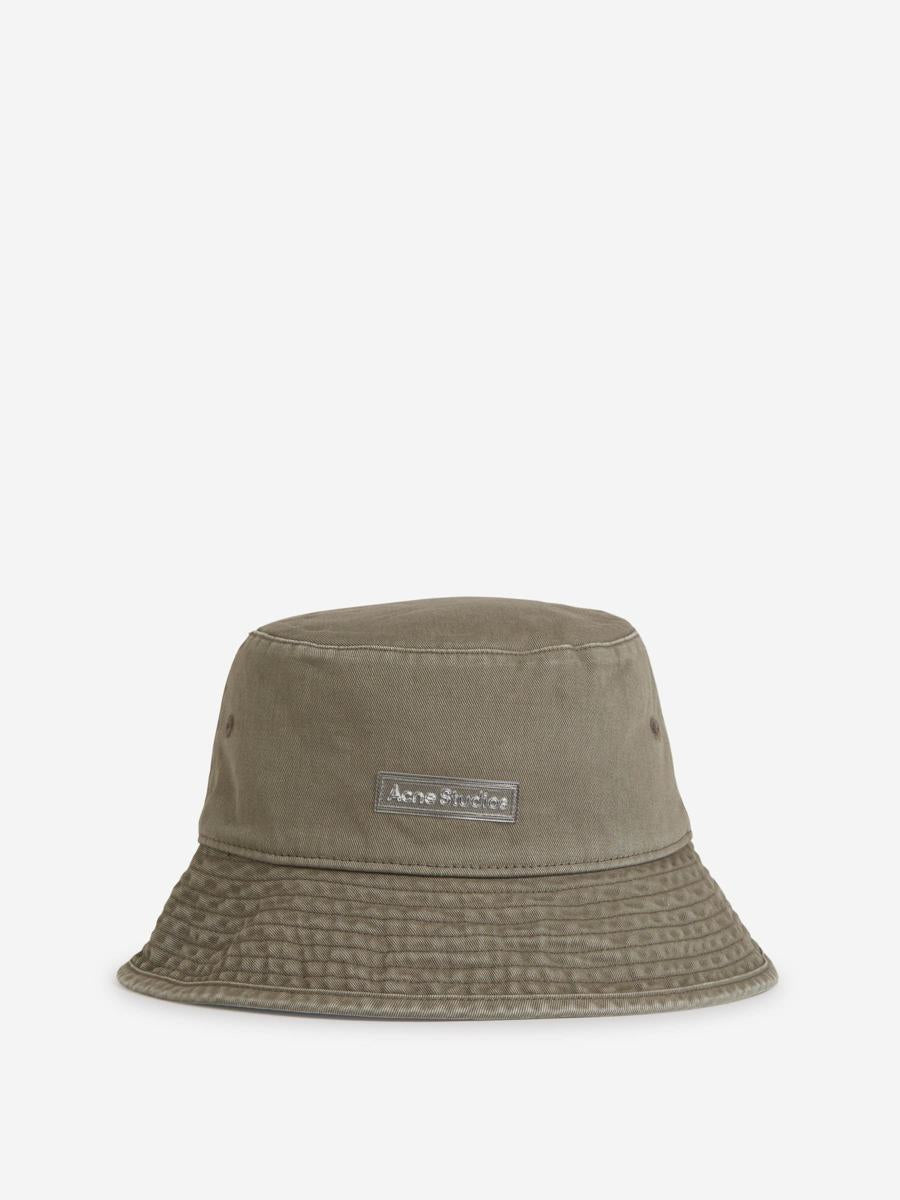 acne studios logo bucket hat