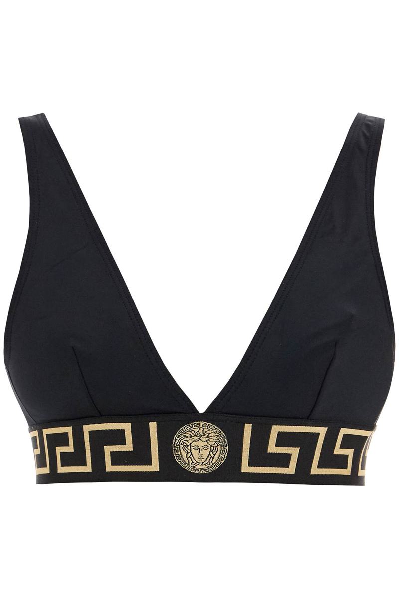 "top bikini with greek border trim