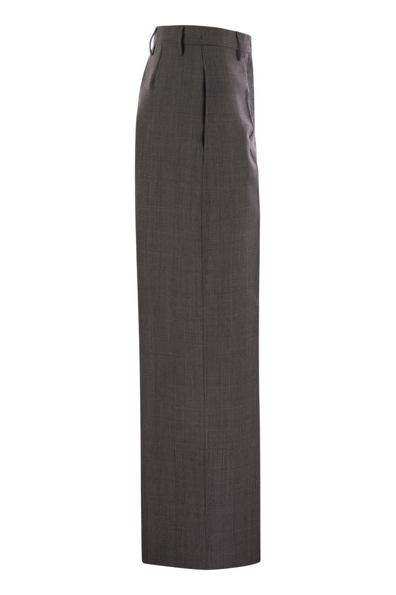 fabiana filippi prince of wales wool and silk trousers