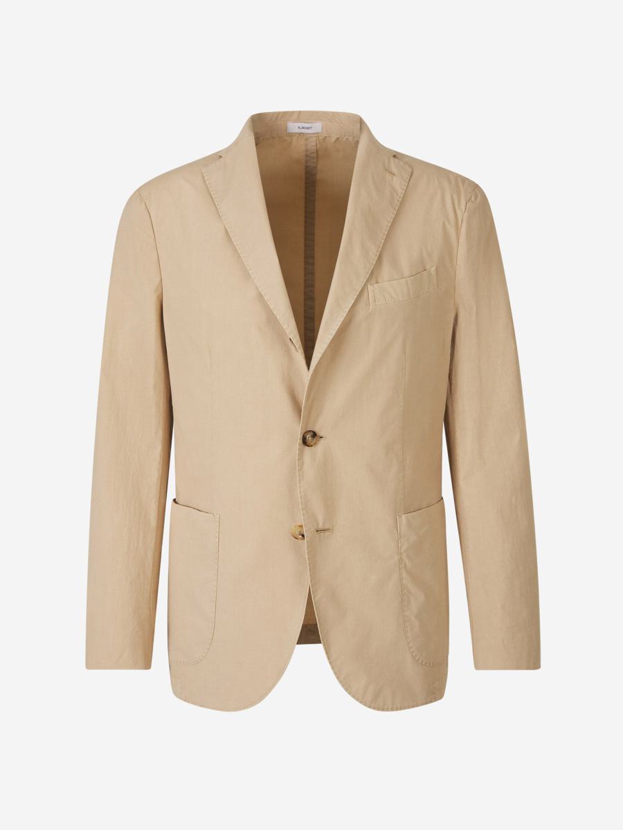 boglioli straight cotton blazer