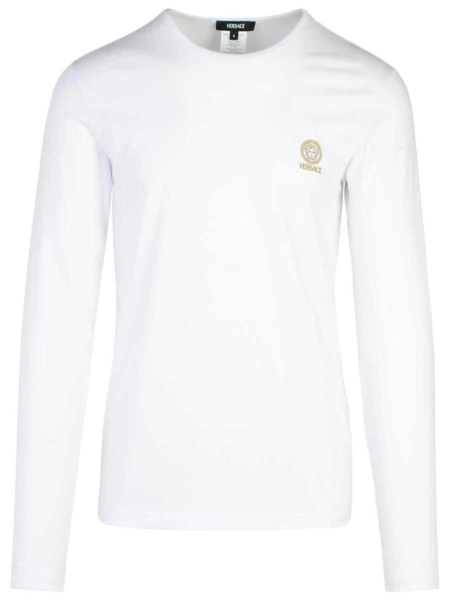 versace 2 white cotton t-shirts set