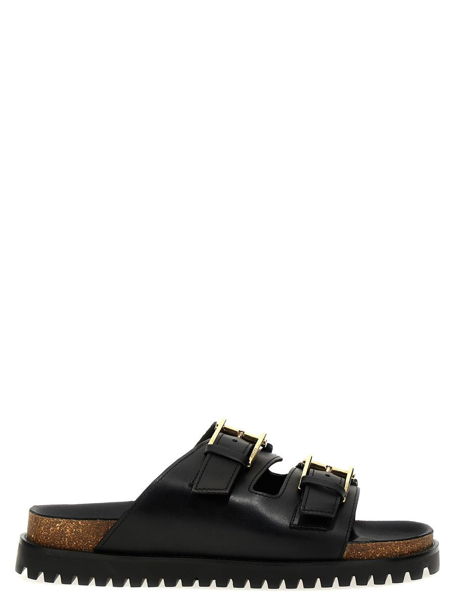 versace leather sandals