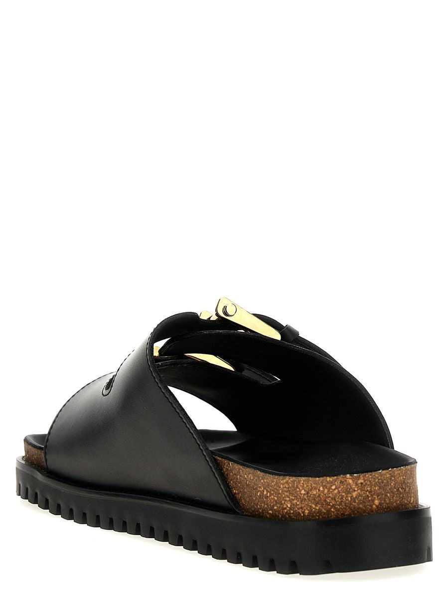 versace leather sandals