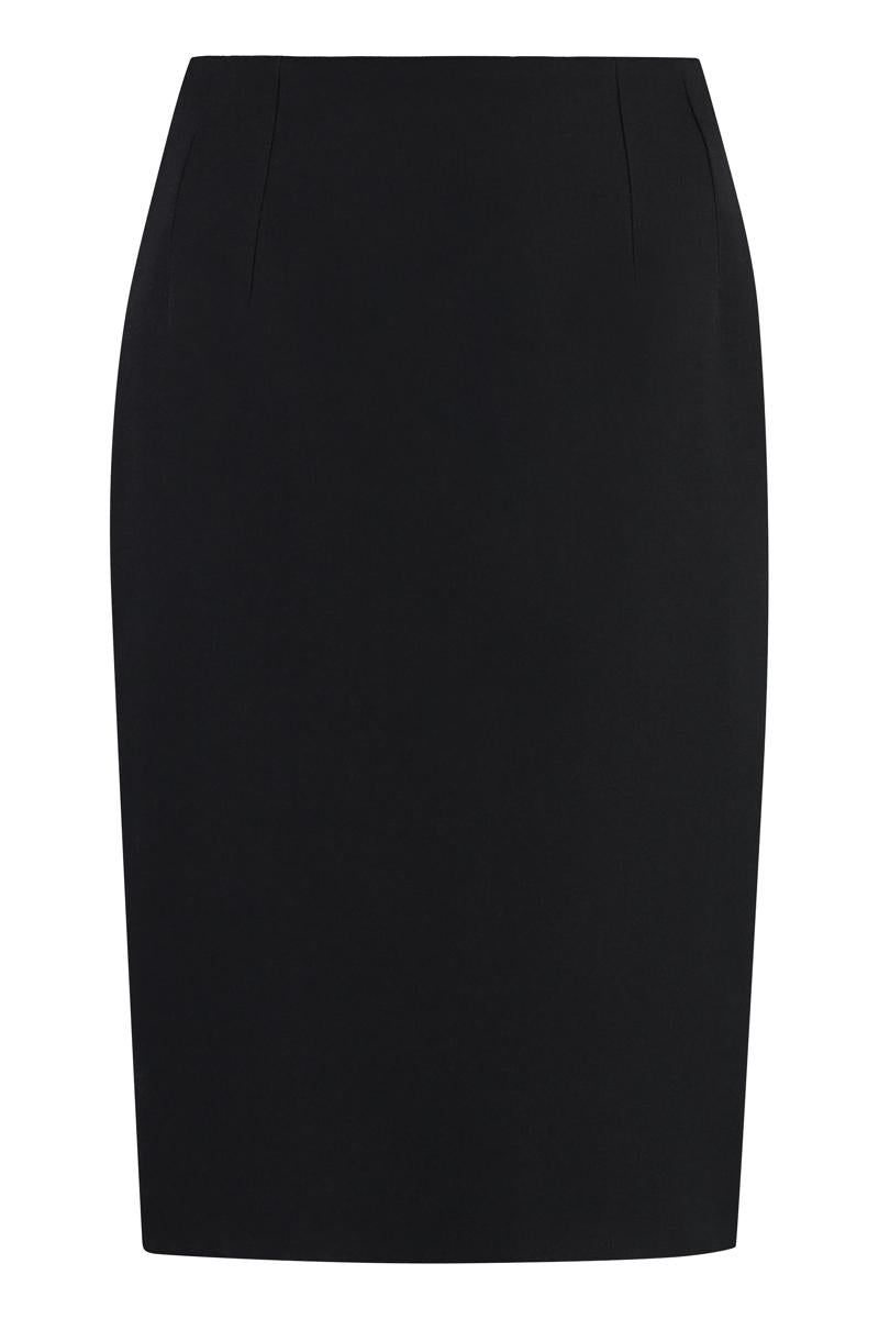 versace wool pencil skirt