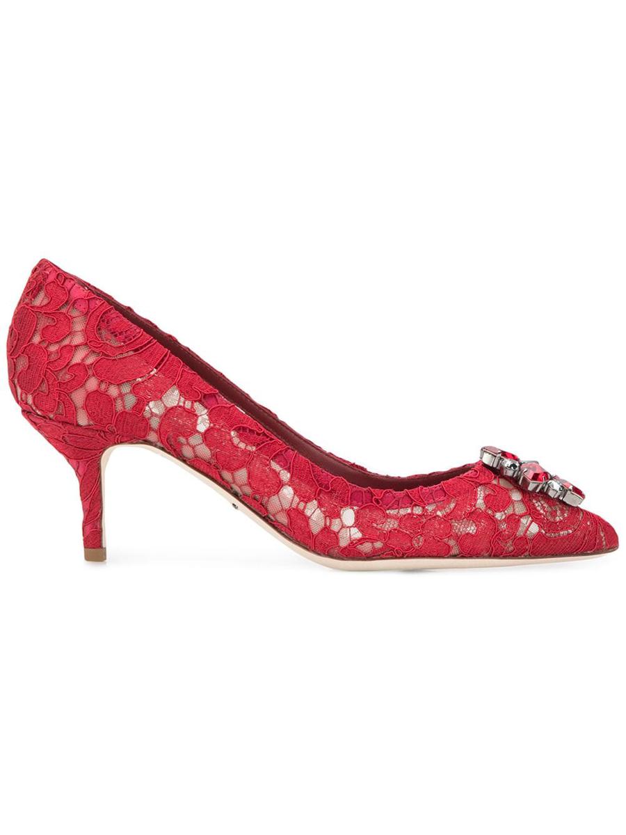 dolce & gabbana bellucci lace pumps