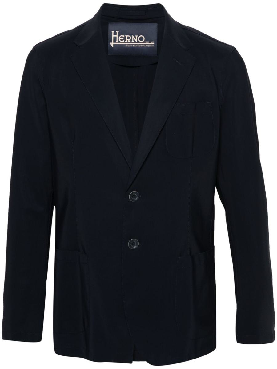 herno single-breasted blazer jacket