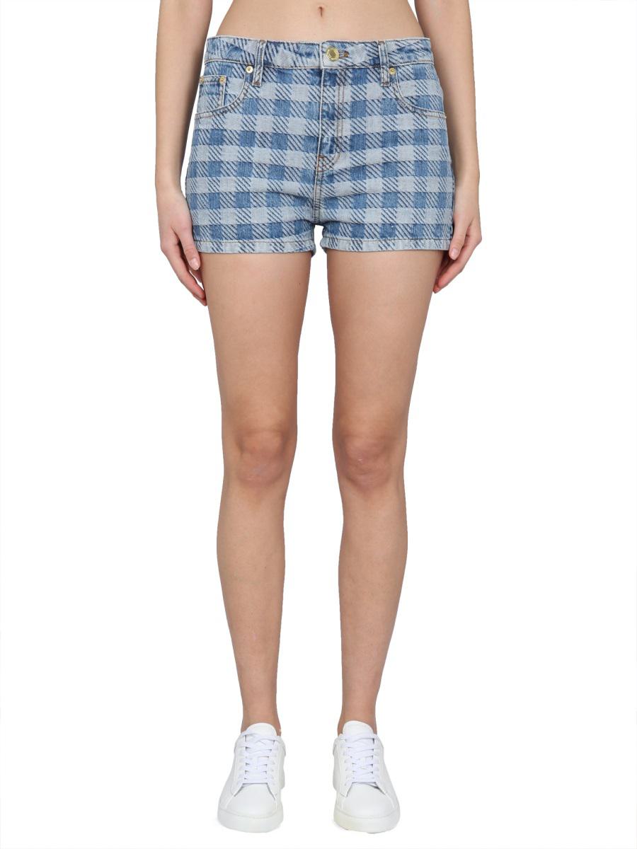 ami paris denim shorts