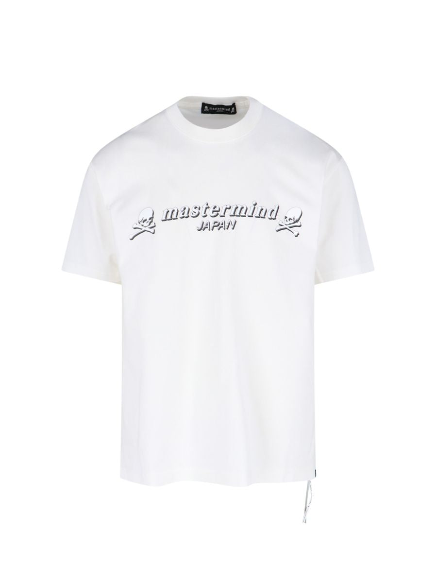 mastermind japan white and black cotton t-shirt