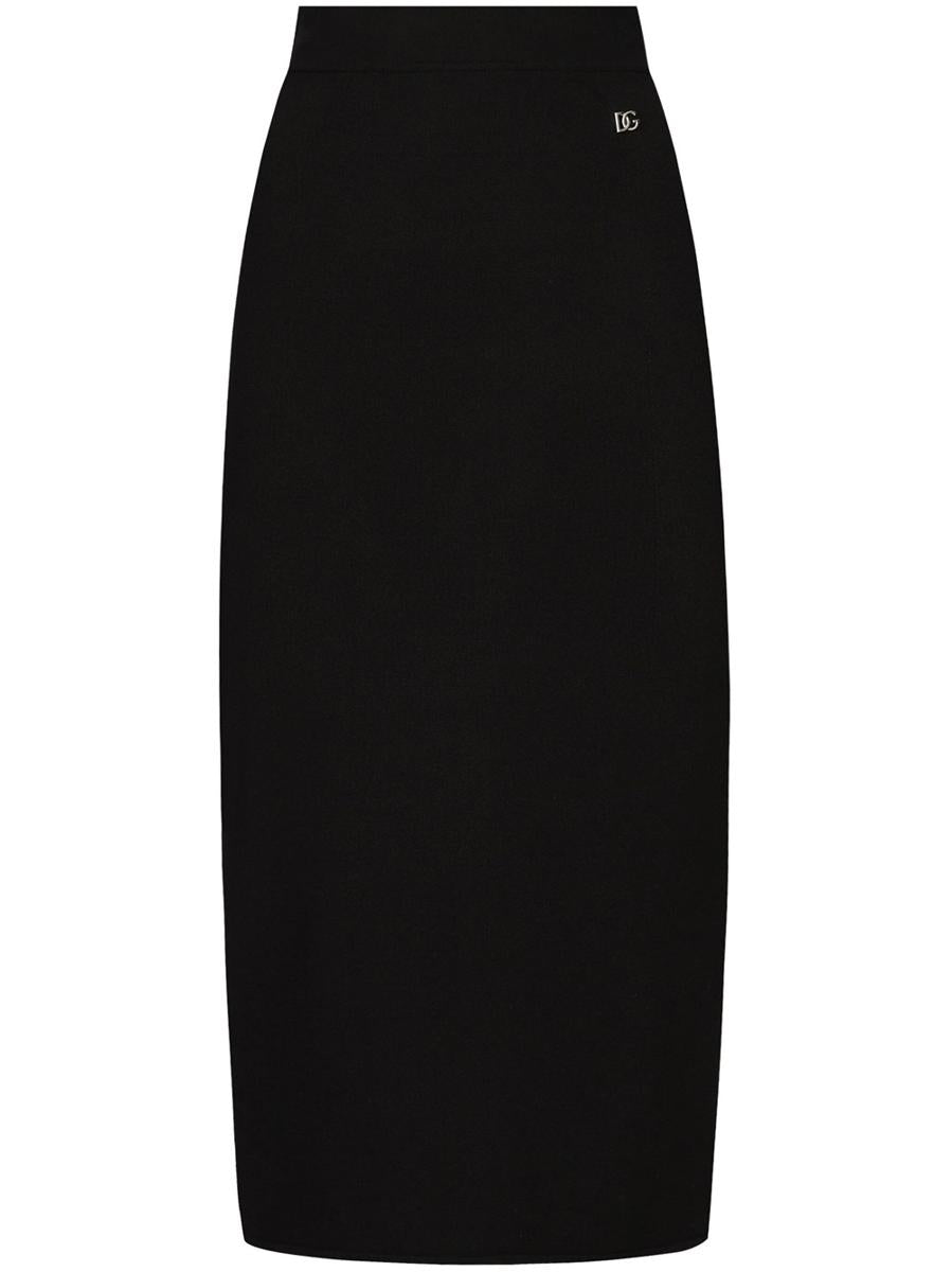 dolce & gabbana pencil skirt with dg logo