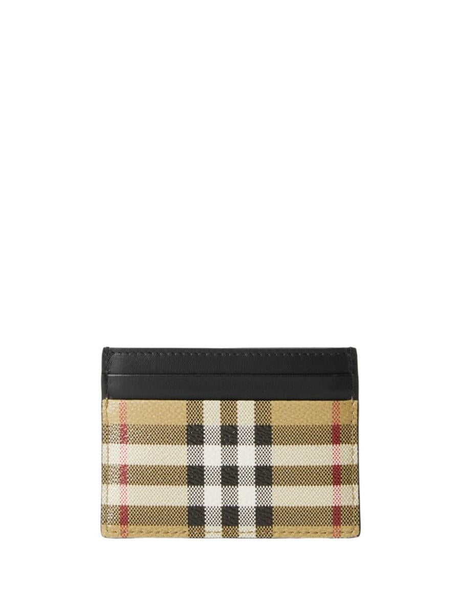 burberry vintage check leather cardholder