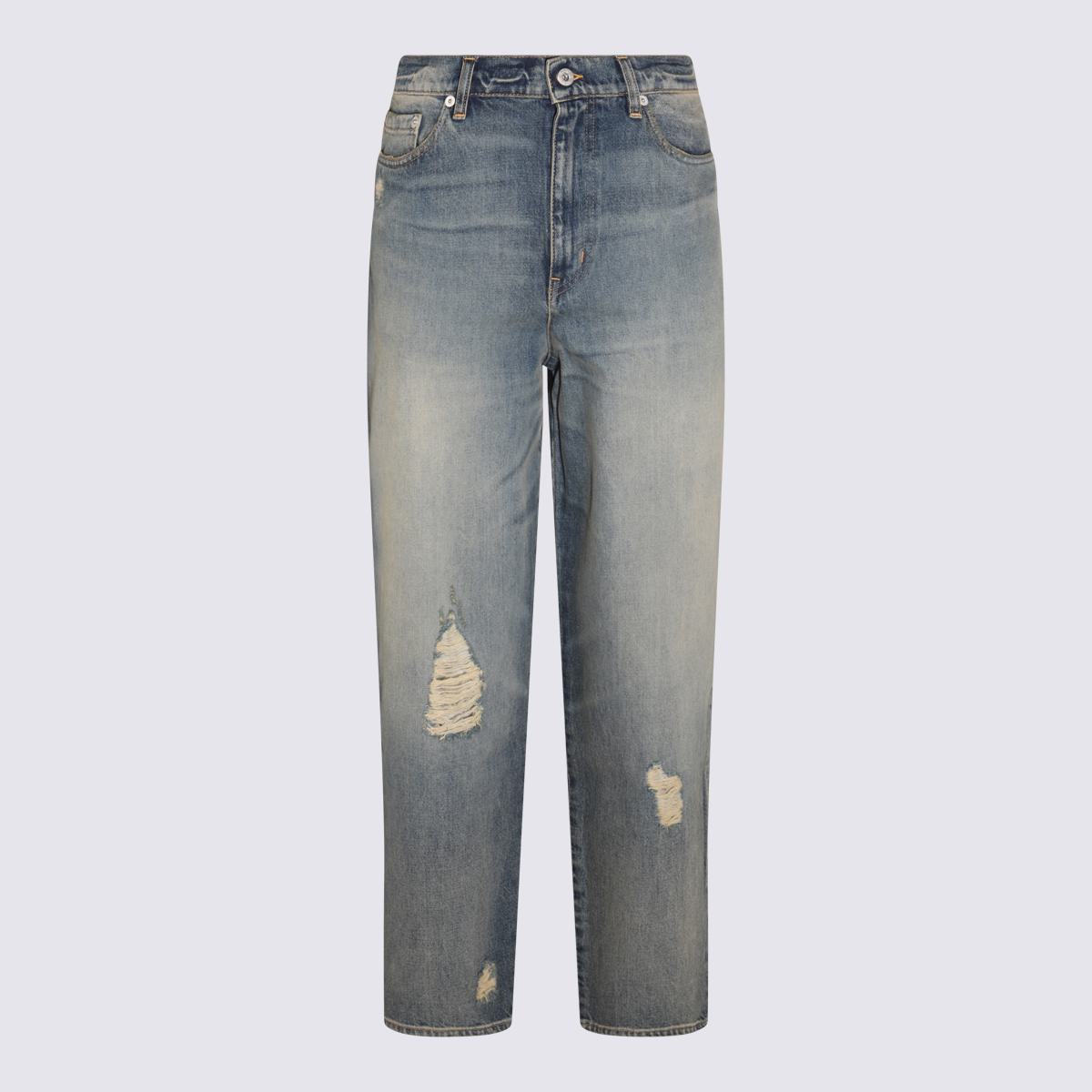 kenzo blue denim cotton jeans